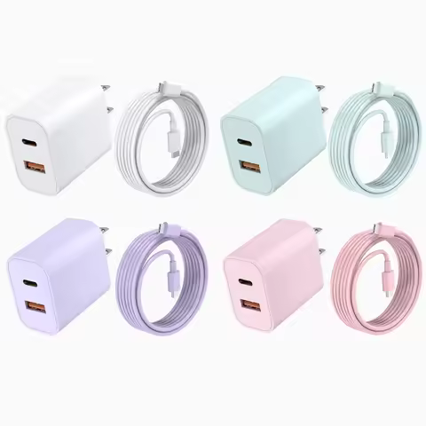 20W Ultra Fast Charging Kit, Dual-Port USB-C Wall Adapter with 10FT/300 CM USB-C to C Fast Charging 