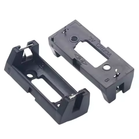 2PCS CR123A Battery Holders 16340 LIR123A Battery Box For PCB Mounting leads 86HC