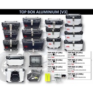 ALUMINIUM TOP BOX 28L 36L 55L 58L 65L 100L VERSION 3