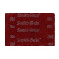 3M #7447 Scotch Brite Hand Finishing Pads Non Woven Maroon Hand Pad  6 x 9inch