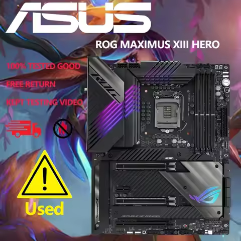 ASUS ROG Maximus XIII Hero (WiFi 6E) Z590 LGA 1200 (Intel 11th/10th Gen) ATX Gaming Motherboard