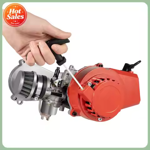 Bymaocar 49CC Motor Engine 49CC Off-Road Engine 49CC ATV Engine 2 Stroke Aluminum Durable Power Elec