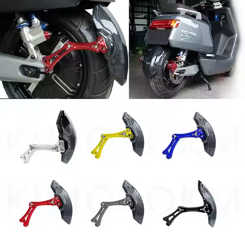Universal Carbon Fiber Fender Splash Guard Cnc Aluminium Alloy Fender Mudguard Electric Fender Motor