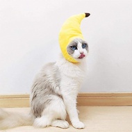 Cat Silly Banana Hat Funny Costume Cat Dog Hats Pet Puppy Props Dress Headgear Topi Kucing Helmet Ku