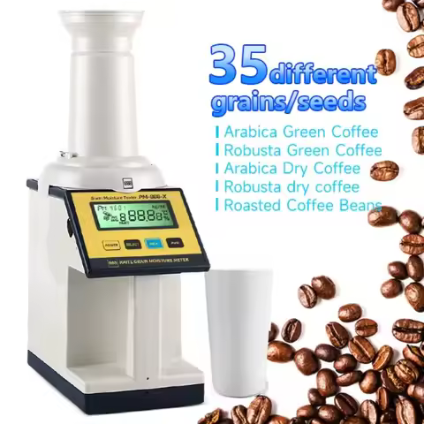 2026 New Digital Grain Moisture Testers 35 Kinds Portable Grain Moisture Meters & Coffee Beans Corn 