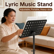 Portable Lyric Music Stand Folding Music Accessories Heavy-duty Stand Adjustable Music
