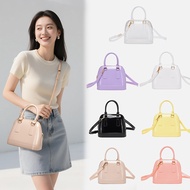 Lim&Co Jelly Alma Bag – Macaroon Colors, Adjustable Strap & Double Handle