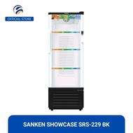 Sanken SRS-229 BKMR Showcase Lemari Pendingin Kapasitas 220 Liter