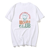 Overstimulated Moms Club T Shirt Funny Mom T-shirt Trendy Mothers Day Tshirt Gift for Mama Casual Co
