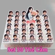 School year link card (Set 50) Chibi teacher + student 02 graduation, yearbook cake, class reunion, 