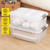Citylife 29L Transparent Container Box Underbed Stackable Storage X-6342