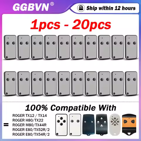 Special Offer ROGER E80 TX52R TX54R E80/TX52R/2 E80/TX54R/2 H80 TX22 M80 TX44R 433.92MHz Electric Ga
