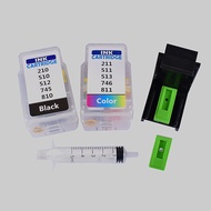Refillable Smart Cartridge for Canon PG47/PG810/PG745/PG745S &amp; CL57/CL57S/CL811/CL746/CL746S ink catridge for  E410/E470 printer