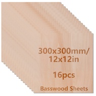 16/8/4/2pcs Basswood Board 12inch x 12inch x 0.08inch2mm Laser Cut Woodthin Basswood Craft WoodDIY B