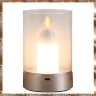 (TIPM) USB Candle Light Ambient Light Rechargeable Flameless Electric LED Candle Dancing Moving Cand