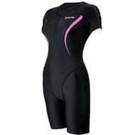 Zoke ผู้หญิงมืออาชีพกีฬาการฝึกอบรมชุดว่ายน้ํา One- Piece Boxer สไตล์หน้าอก Pad Slimming Design สําหร