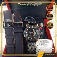 Jam Tangan Alexandre Christie Pria AC 6163 Black Rosegold