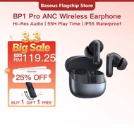 【Free Gift】Baseus BP1 Pro ANC 55h Wireless Earbuds -50dB Noise Reducton Hi-Res Bluetooth 6.0 IPX55 W