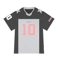 [Free Customized Name and Number] Summer Group Team Team Jersey Short-Sleeved Outdoor V-Neck Outdoor