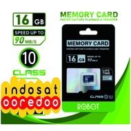 (INDOSAT UNL) ROBOT STORAGE MICRO SD 4GB/16GB/32GB CLASS 6 TF CARD