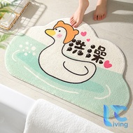 Thảm lau chân siêu thấm hút - thảm chùi chân nhà tắm có đế chống trơn trượt Living C