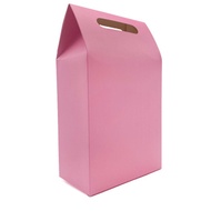 Foldable Paper Shopping Handle Pastel Gift Bag Pink Large