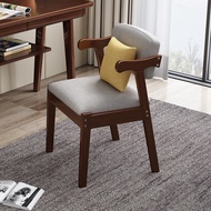 HY💘&amp;实木椅子靠背欧式餐椅简约办公椅扶手椅家用书房学习桌椅 WAJO