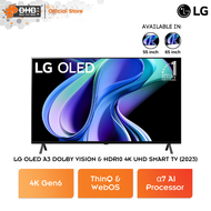 LG 65 inch Dolby Vision &amp; HDR10 4K UHD Smart TV (2023) OLED A3 a7 AI Processor 4K Gen6 Dolby Atmos ThinQ WebOS OLED55A3PSA/OLED65A3PSA Televisyen Pintar