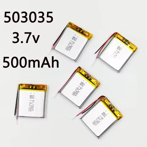 3.7V 500mAh Lithium Polymer LiPo Rechargeable Battery 503035 For Camera MP4 GPS Bluetooth Headset Sp