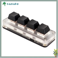 TAMAKO Mechanical Keyboard, 3 Keys 1 Knob/4 Keys USB Connection Mechanical|Keyboard,  Lighting with 