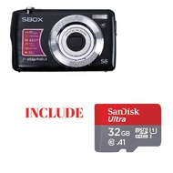 Pocket Camera sbox S8 WITH 32 GB MEMORY CARD