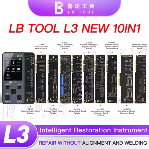 LB TOOL L3 Smart Programmer For iPhone X 11 12 13 14 15 16 Pro Max Plus Face ID Repair Battery Data 