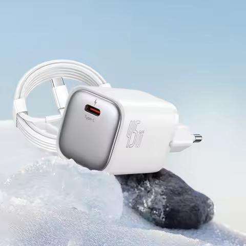 45W EU Charger Fast Charging Power Adapter Type-C C Cable For Phone GaN Plug