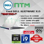 #DA307 USED DELL ALIENWARE X15 intel i9-12900H 32GBD5 1TB SSD NVIDIA RTX3080Ti RTX 3080 Ti 16G 240Hz