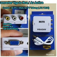 Converter Vga to RCA Pengubah Vga ke Rca Av Konektor Vga to Av RCA