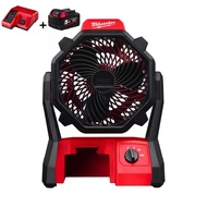 MILWAUKEE SET 5.0 Ah พัดลมไร้สาย รุ่น M18 AFG2-0 18 โวลต์ *พร้อมแบต5Ah 18V และแท่น รุ่น M12-18C* พัด