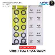 SEAL SIL SHOCK SOK NOK VIXION OLD/NEW NVL NVA R15 V1 V2 33x45x8/10.5