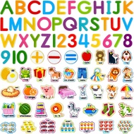 Huruf dan Nombor Belajar dari Kain Felt, 75 Kepingan Papan Felt untuk Papan Flanel, Abjad ABC untuk 