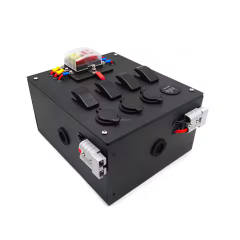Hot Sale 12V Control Box Switch Panel With Power Connection 6 Way Fuse Block for 4WD Canopy Caravan 