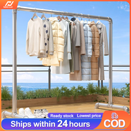 NINI 2m rak baju besi/stainless steel clothes hanger drying rack/ampaian baju murah/tempat sangkut b