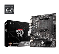 MSI A520M-A PRO Gaming Motherboard (AMD Ryzen 5000, AM4, DDR4, PCIe 3.0, SATA 6Gb/s, M.2, USB 3.2 Ge