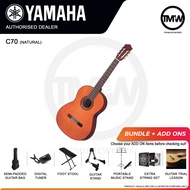 [LIMITED STOCK/PREORDER] Yamaha C70 Natural Gloss Finish Classical C Series Guitars Full-Size instrument C-70 Beginners Starter Beginner Guitar Absolute Piano The Music Works Store GA1 [BULKY]