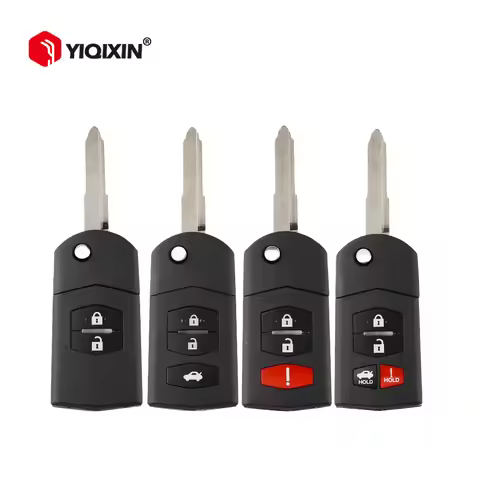 YIQIXIN 2/3/4 Button Remote Car Key Shell For Mazda 2 3 5 6 CX5 CX7 CX9 RX8 M6 MX5 2005/6/7/8/9/10/1