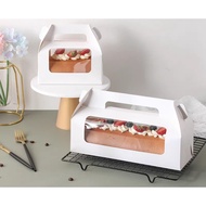 🔥[READY STOCK] LARGE SWISS ROLL CAKE BOX / KOTAK KEK SWISS 🔥