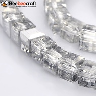 1strand Half Clear Glass Faceted Cube Beads Strands Sier 4-5x4-5x4-5mm Hole: 1mm 100pcs/strand 16.9-
