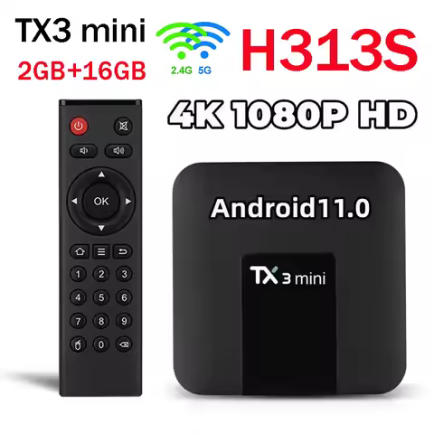 Original TX3 mini TV Box Android 11.0 2GB 16GB 5G WiFi 4K HD top box Allwinner H313S Quad Core Smart
