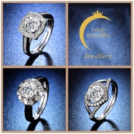 Goldkingdom Fashion Jewelry Accessories Ready Stock 50 Designs Cincin Silver 925 Original Cincin Perak Perempuan Women Diamond Ring Adjustable Rings