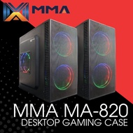 Com Hub PC | MMA MA-820 MATX Gaming PC Case Black (NO FAN/PSU INCLUDED)