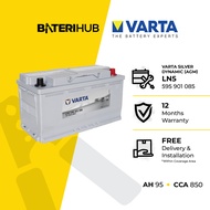 [ FREE INSTALLATION ] DIN95L | LN5 | Varta Silver Dynamic AGM | Car Battery Bateri Kereta | Mercedes