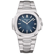 Patek _ Philippee Steel King Parrot Snail 5711 Blue Disc Automatic Mechanical Watch Male Full Set
